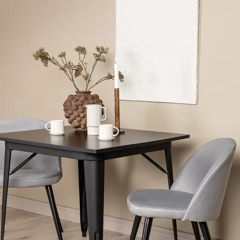 Matgrupp Venture Home Tempe med 2 Velvet Stolar