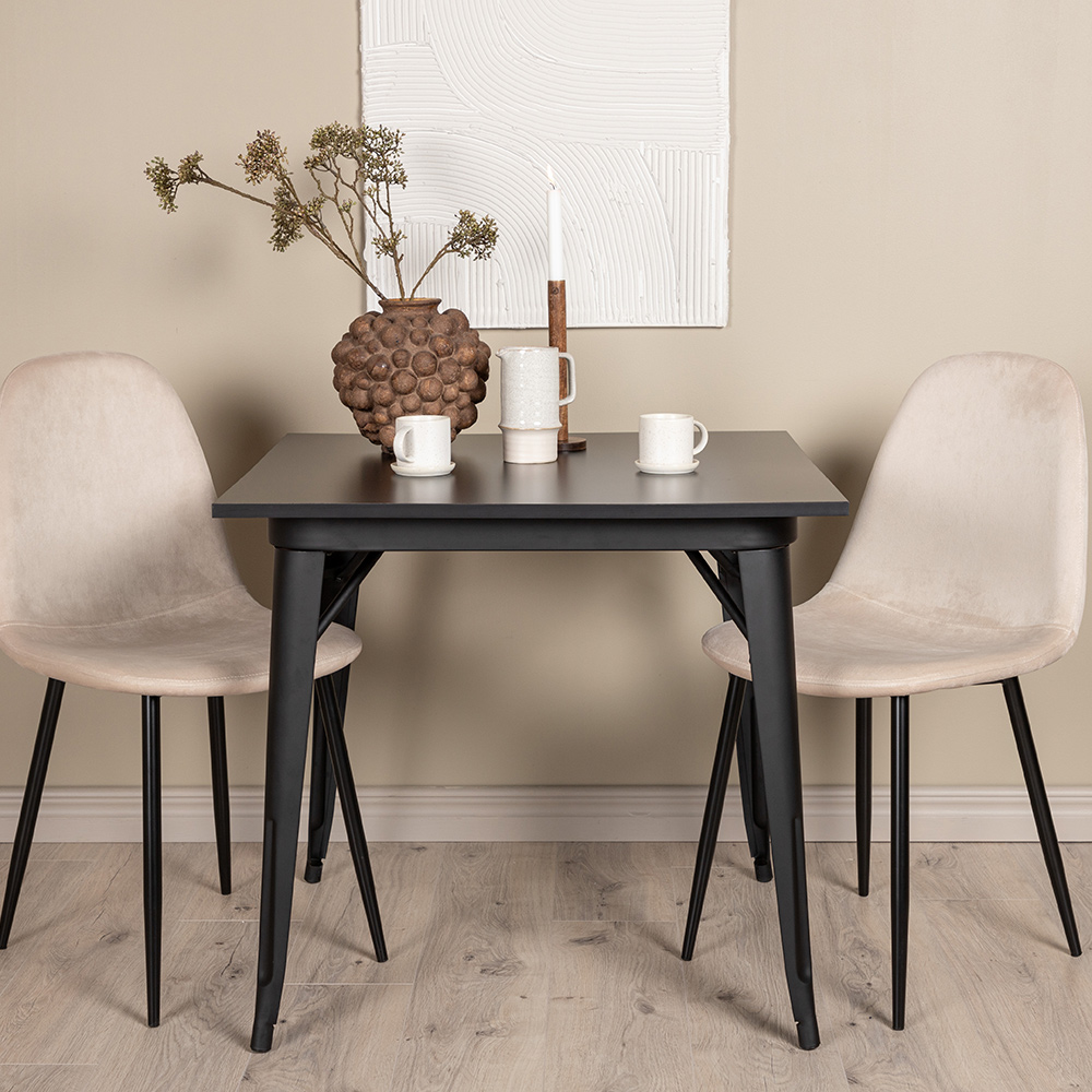 Matgrupp Venture Home Tempe med 2 Polar Stolar Sammet