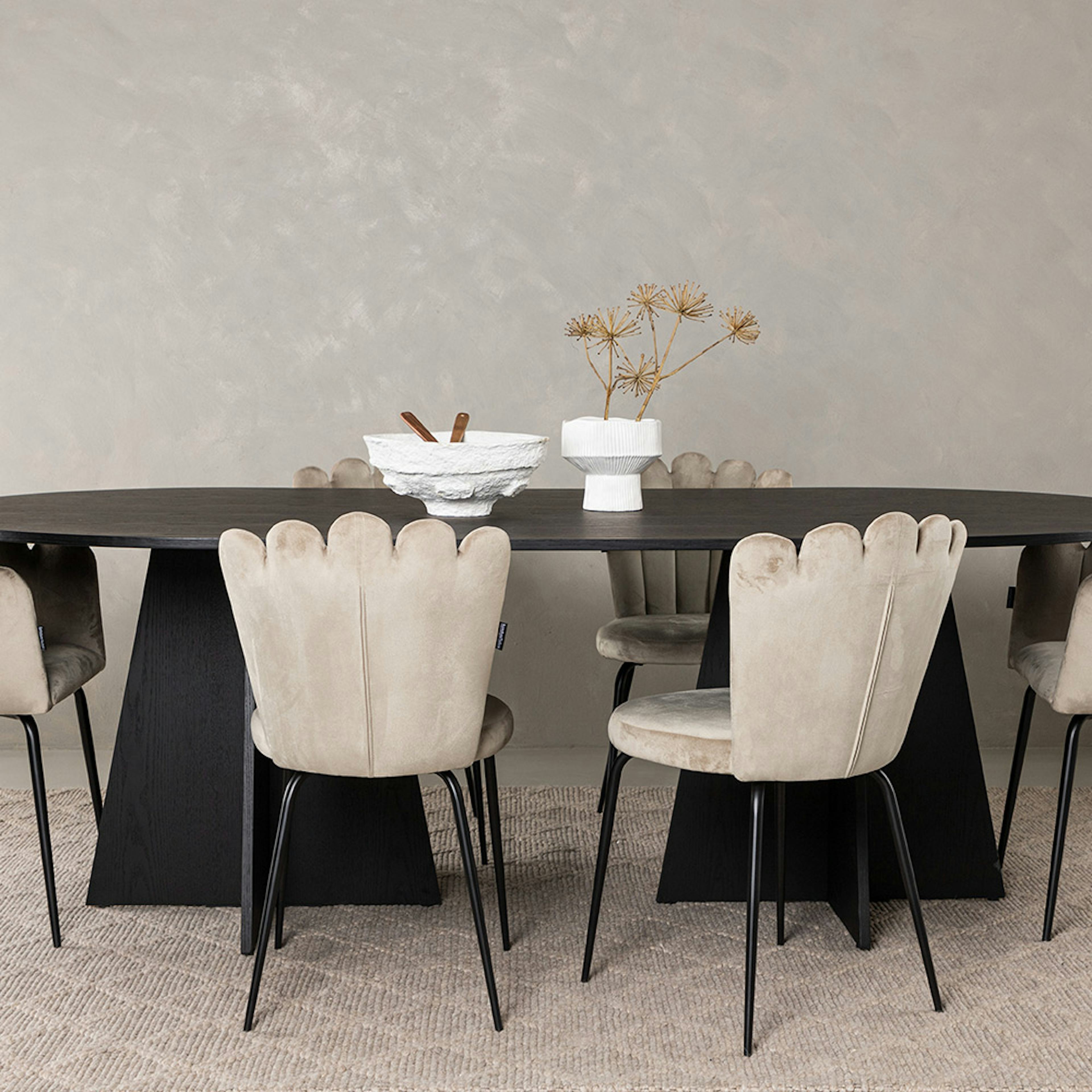 Matgrupp Venture Home Bootcut med 4 Limhamn Light Stolar