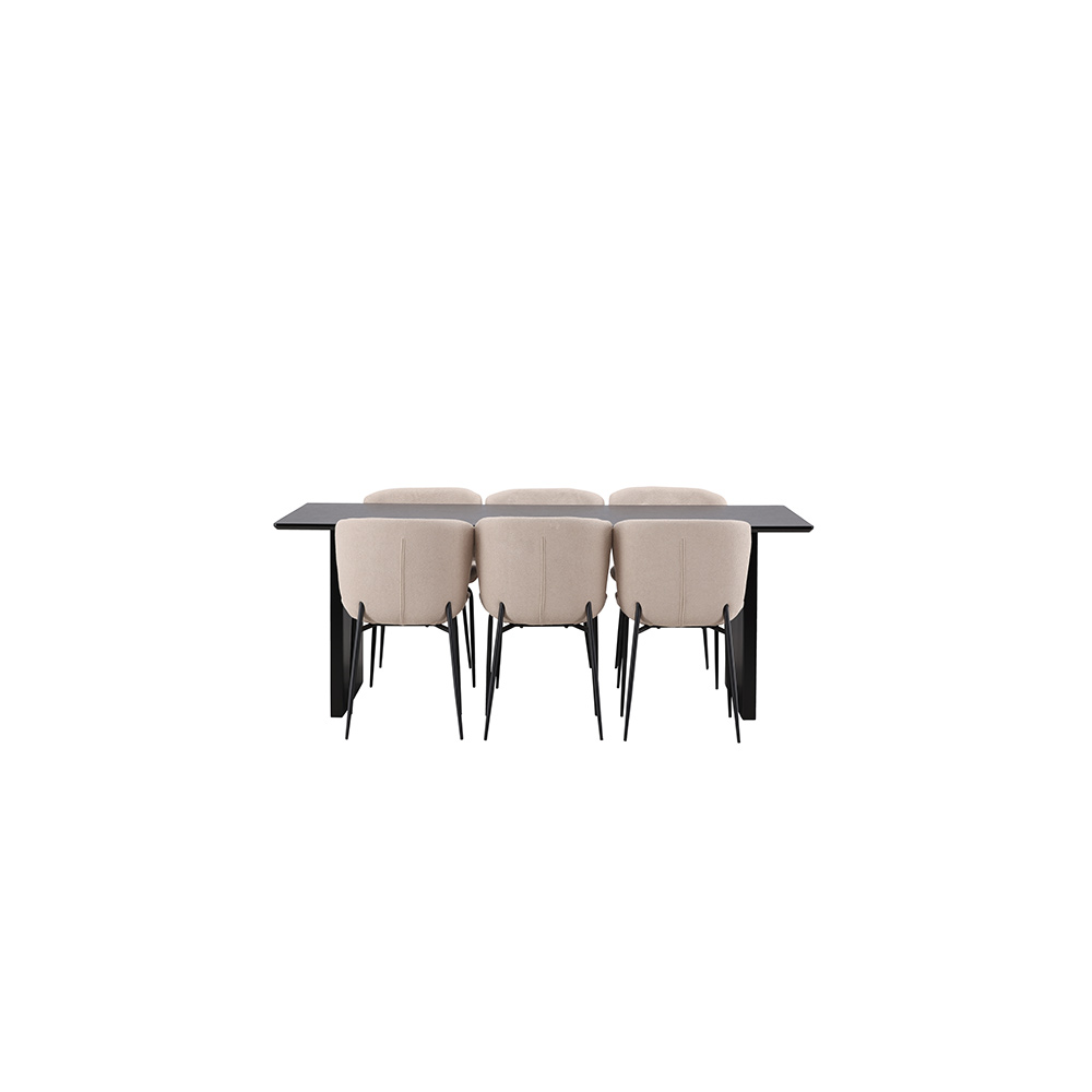 Matgrupp Venture Home Vail med 6 Modesto Stolar