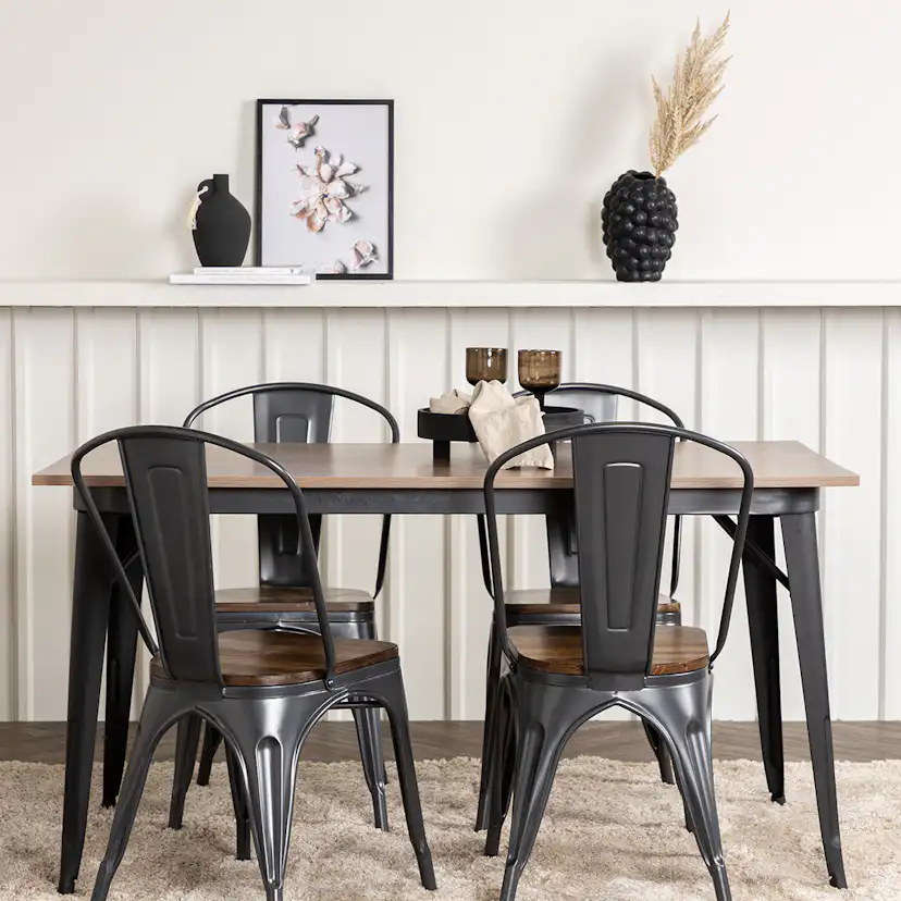 Matgrupp Venture Home Tempe med 4 Tempe Stolar