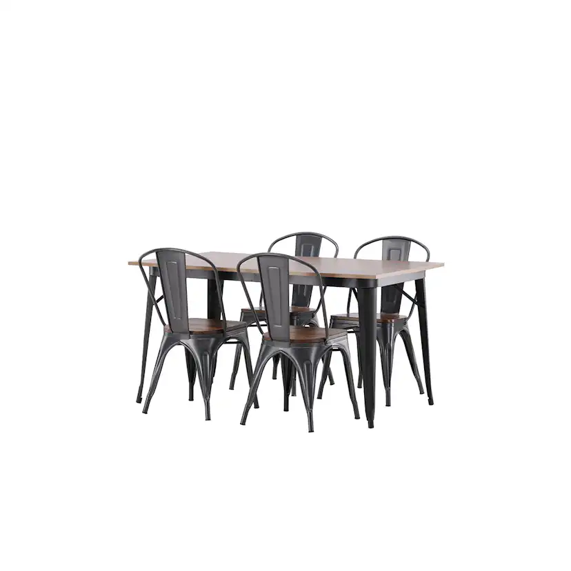 Matgrupp Venture Home Tempe med 4 Tempe Stolar