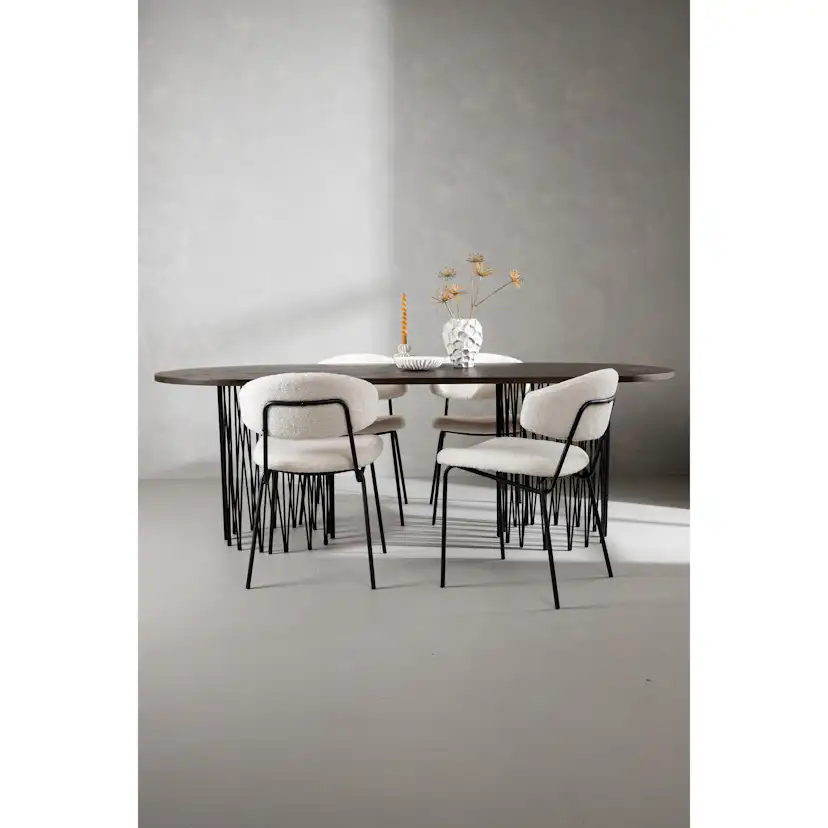 Matgrupp furniture/fashion Stone med 4 Chico Stolar