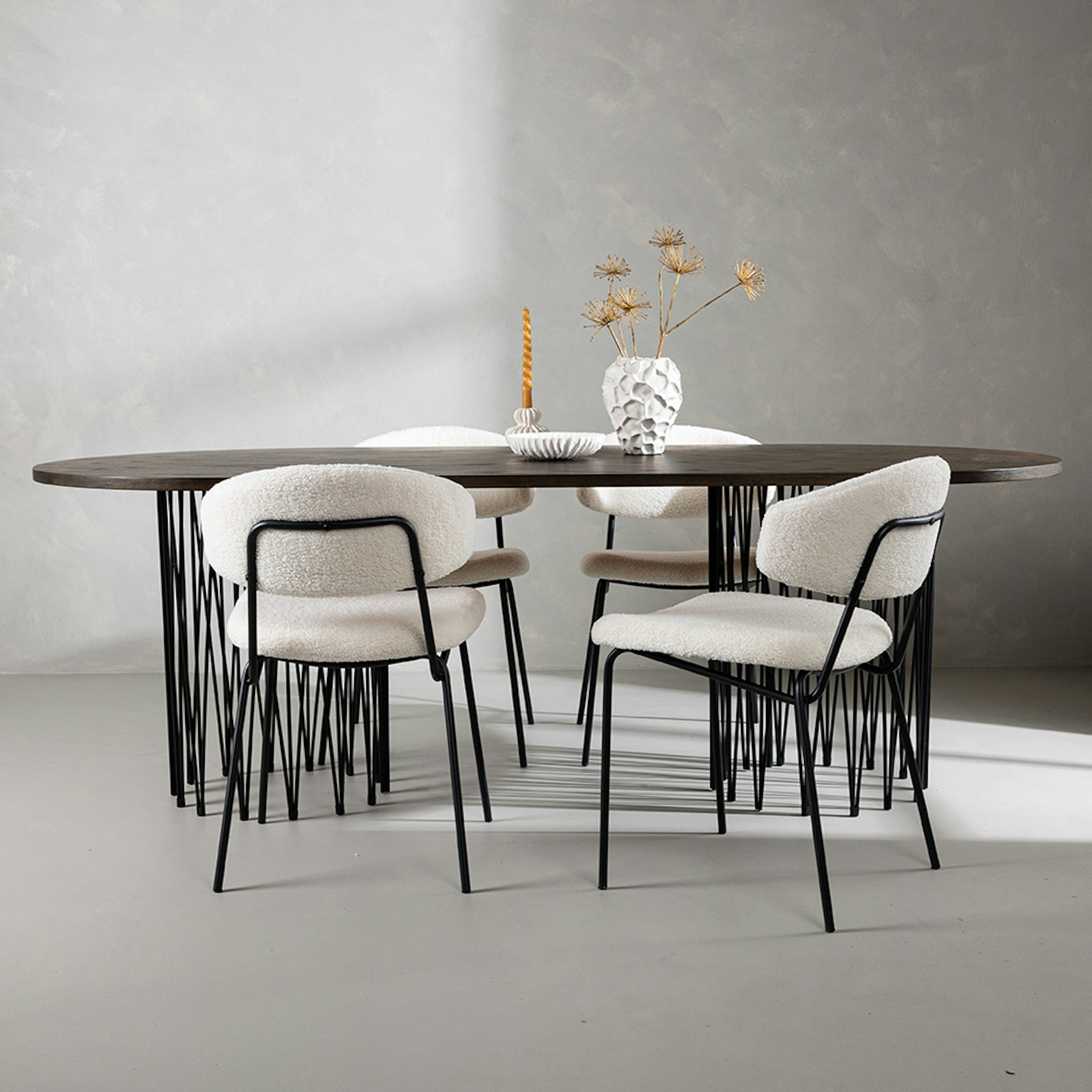 Matgrupp furniture/fashion Stone med 4 Chico Stolar