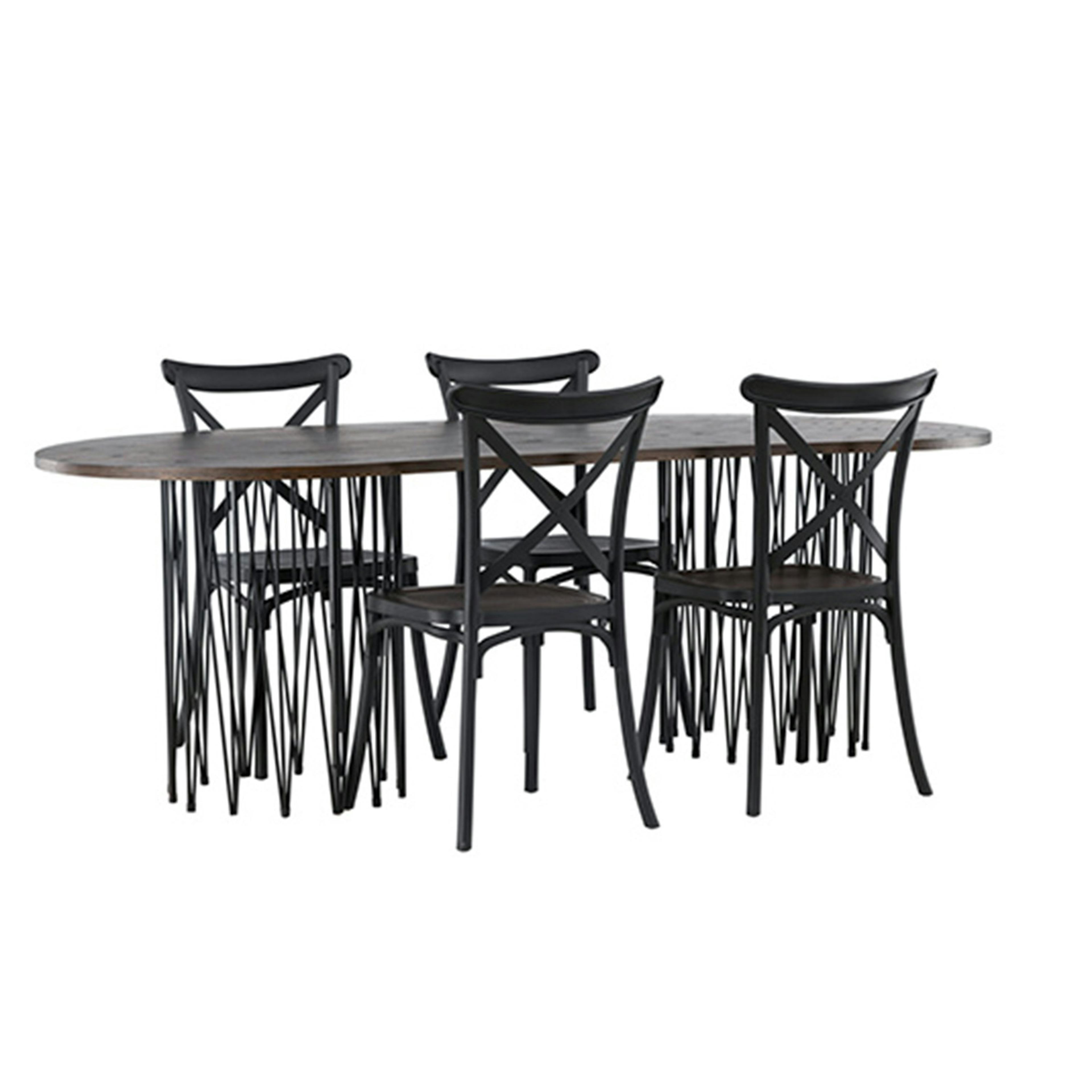 Matgrupp furniture/fashion Stone med 4 Crosett Stolar