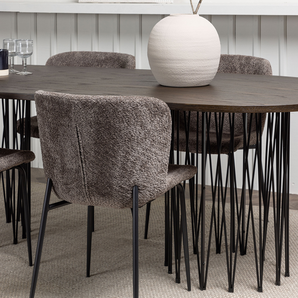 Matgrupp Venture Home Stone med 4 Modesto Stolar