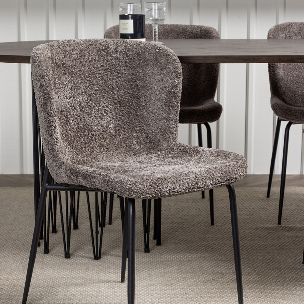 Matgrupp Venture Home Stone med 4 Modesto Stolar