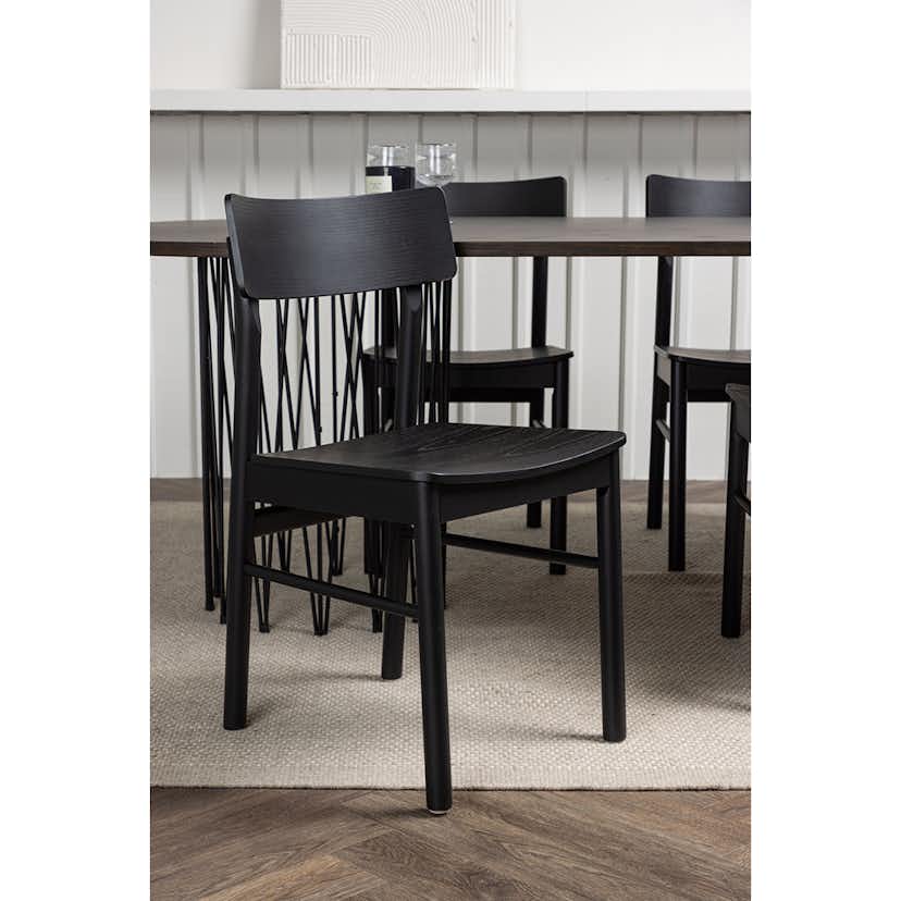 Matgrupp Venture Home Stone oval med 4st Montros Matstolar