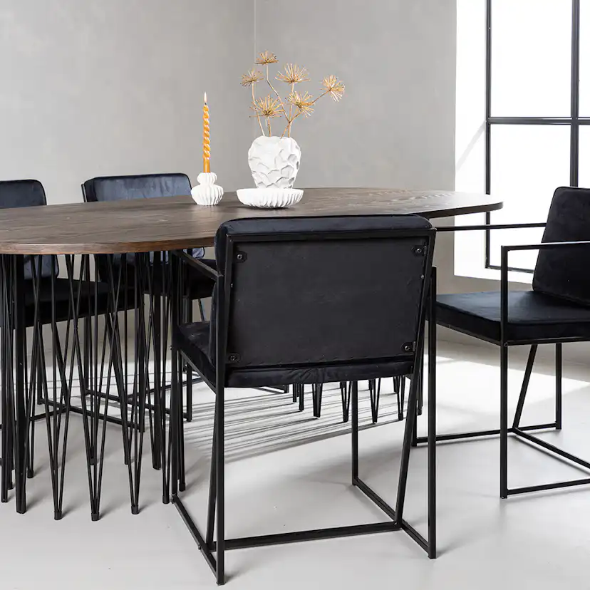 Matgrupp furniture/fashion Stone Oval med 4 Richmond Stolar