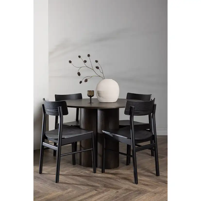 Matgrupp Venture Home Olivia Ø110 cm med 4st Montros Matstolar