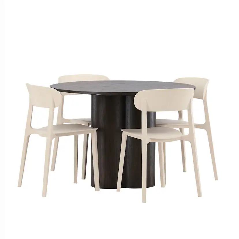 Matgrupp Venture Home Olivia med 4 Åstol Stolar