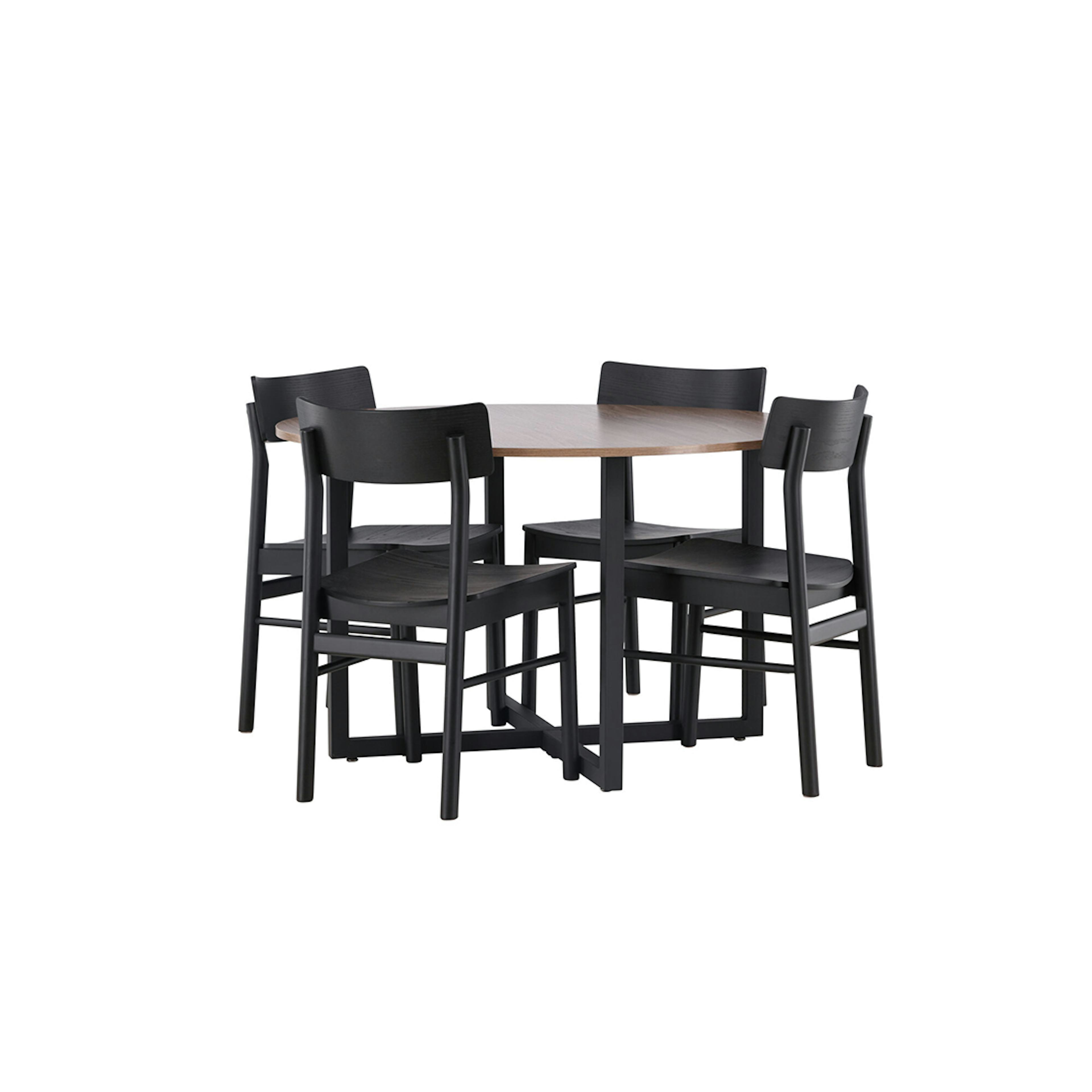 Matgrupp Venture Home Durango Ø120 cm med 4st Montros Matstolar