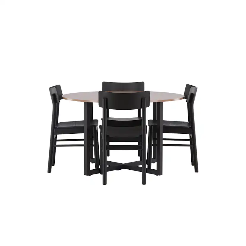 Matgrupp Venture Home Durango Ø120 cm med 4st Montros Matstolar