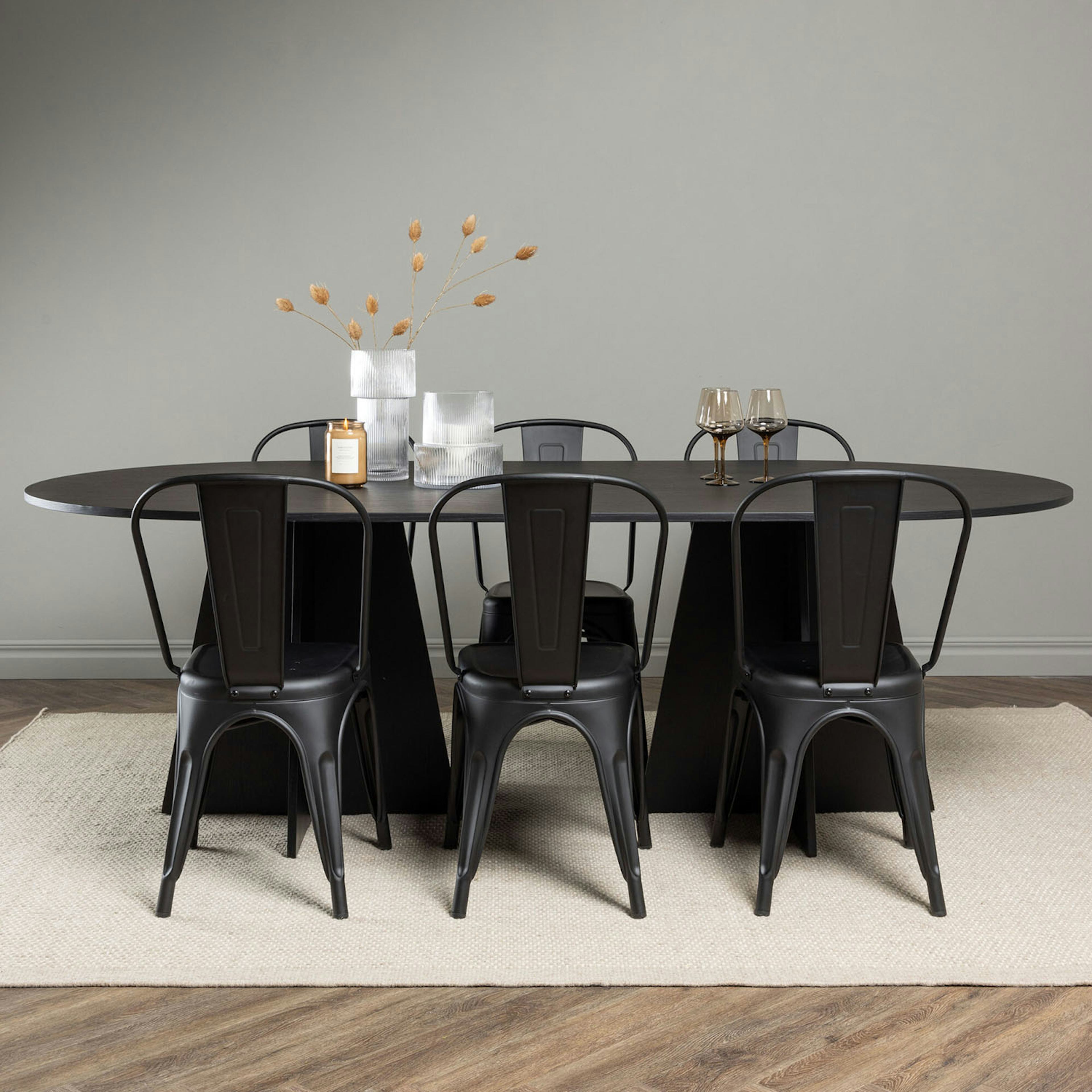 Matgrupp Venture Home Bootcut Oval med 6 st Tempe