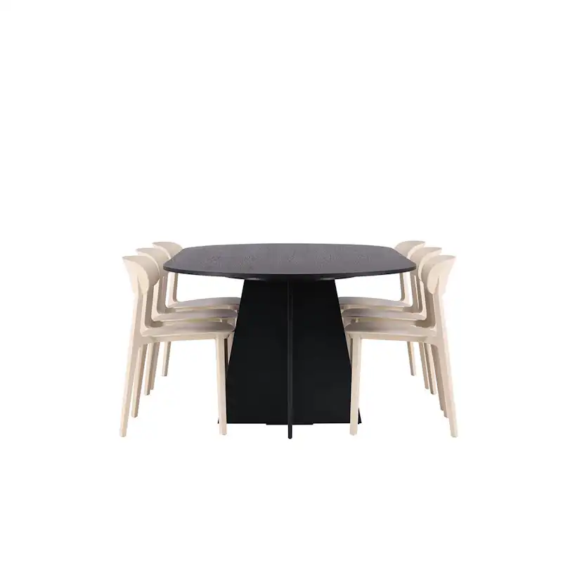 Matgrupp Venture Home Bootcut Oval med 6 st Åstol