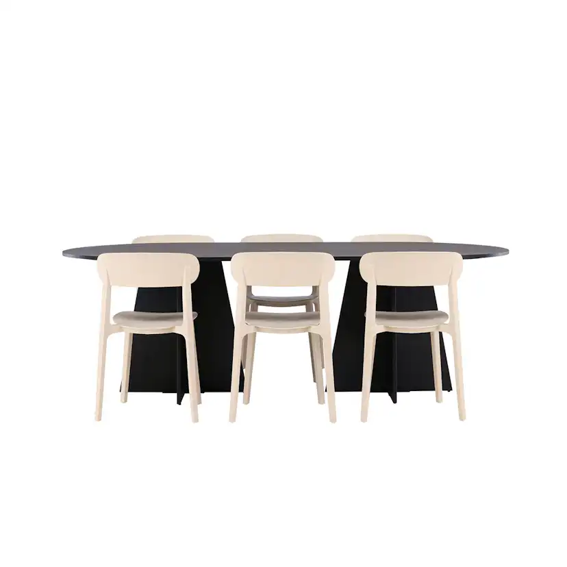 Matgrupp Venture Home Bootcut Oval med 6 st Åstol