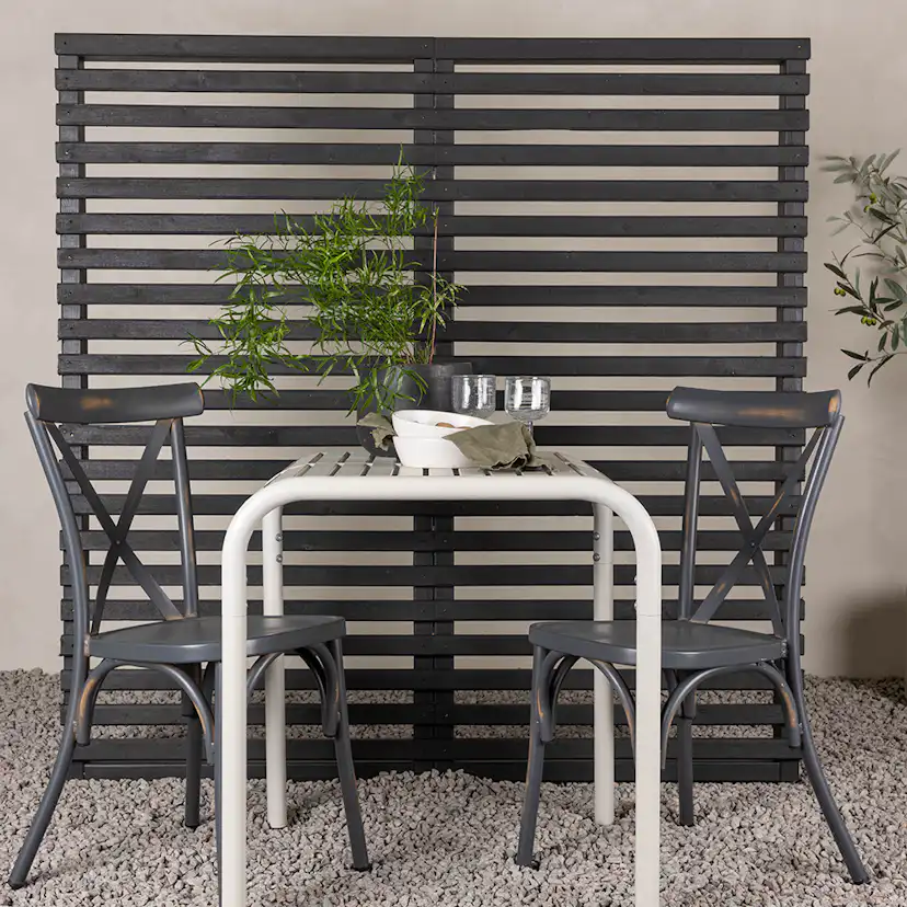 Cafégrupp Venture Home Borneo Bord med 2 Tablas Trädgårdsstolar Utomhus