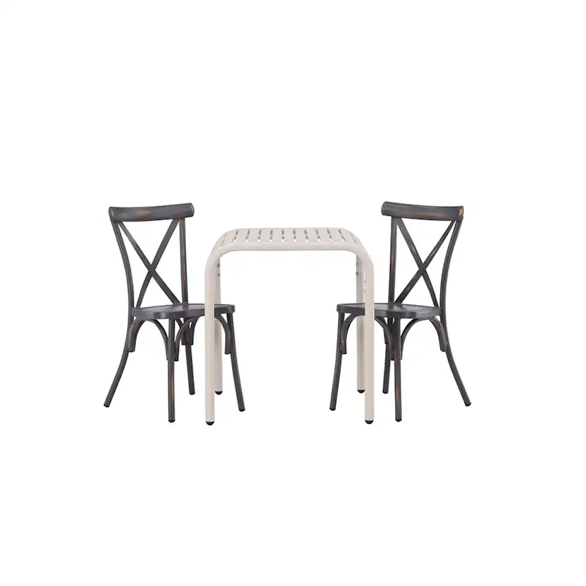 Cafégrupp Venture Home Borneo Bord med 2 Tablas Trädgårdsstolar Utomhus