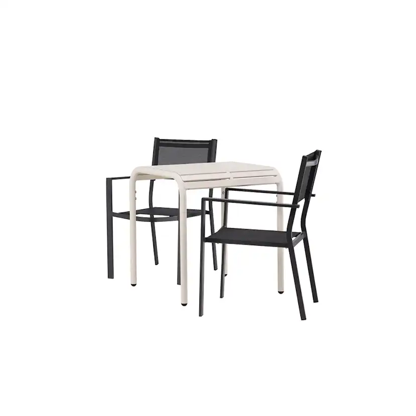 Cafégrupp Venture Home Borneo Bord med 2 Copacabana Stolar