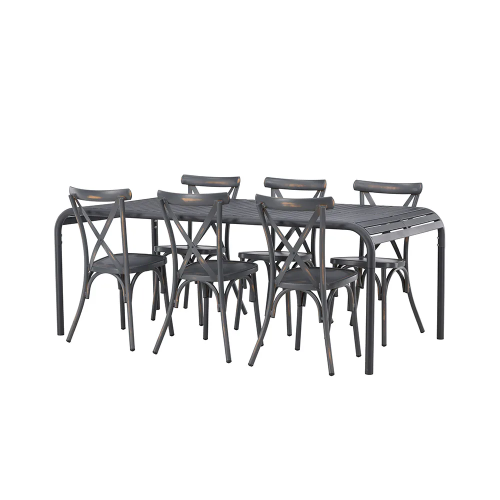 Matgrupp Venture Home Borneo Bord med 6 Tablas Stolar