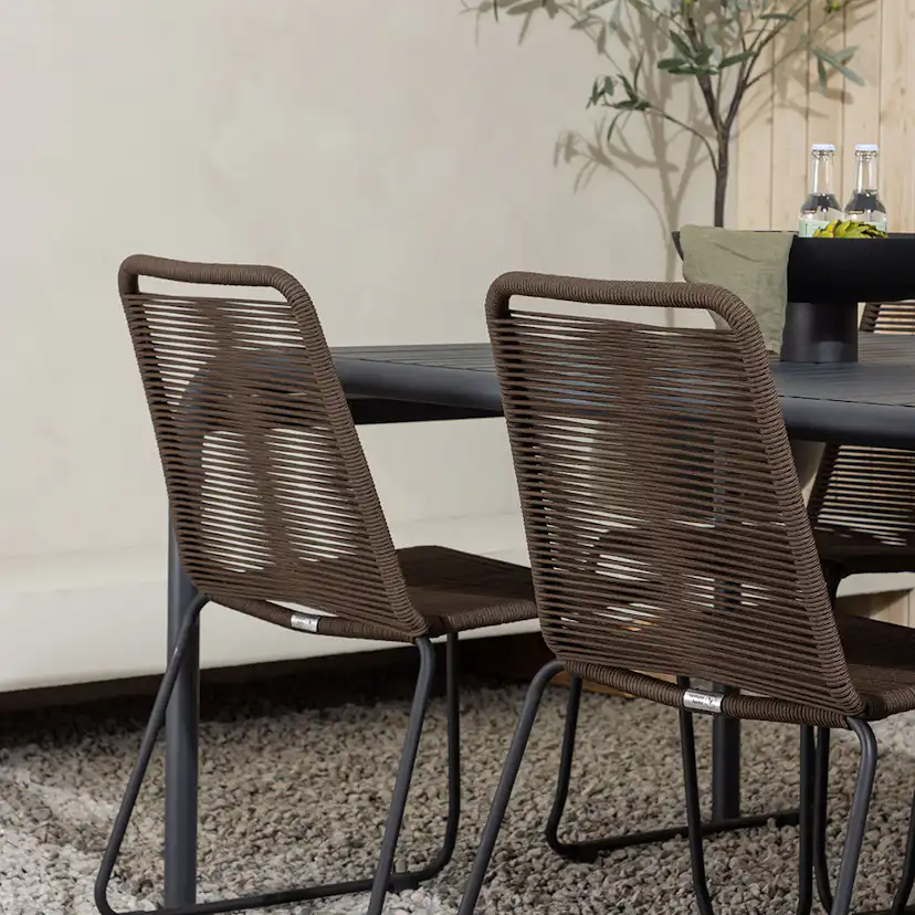 Matgrupp Venture Home Borneo Bord med 6 Lindos Stolar