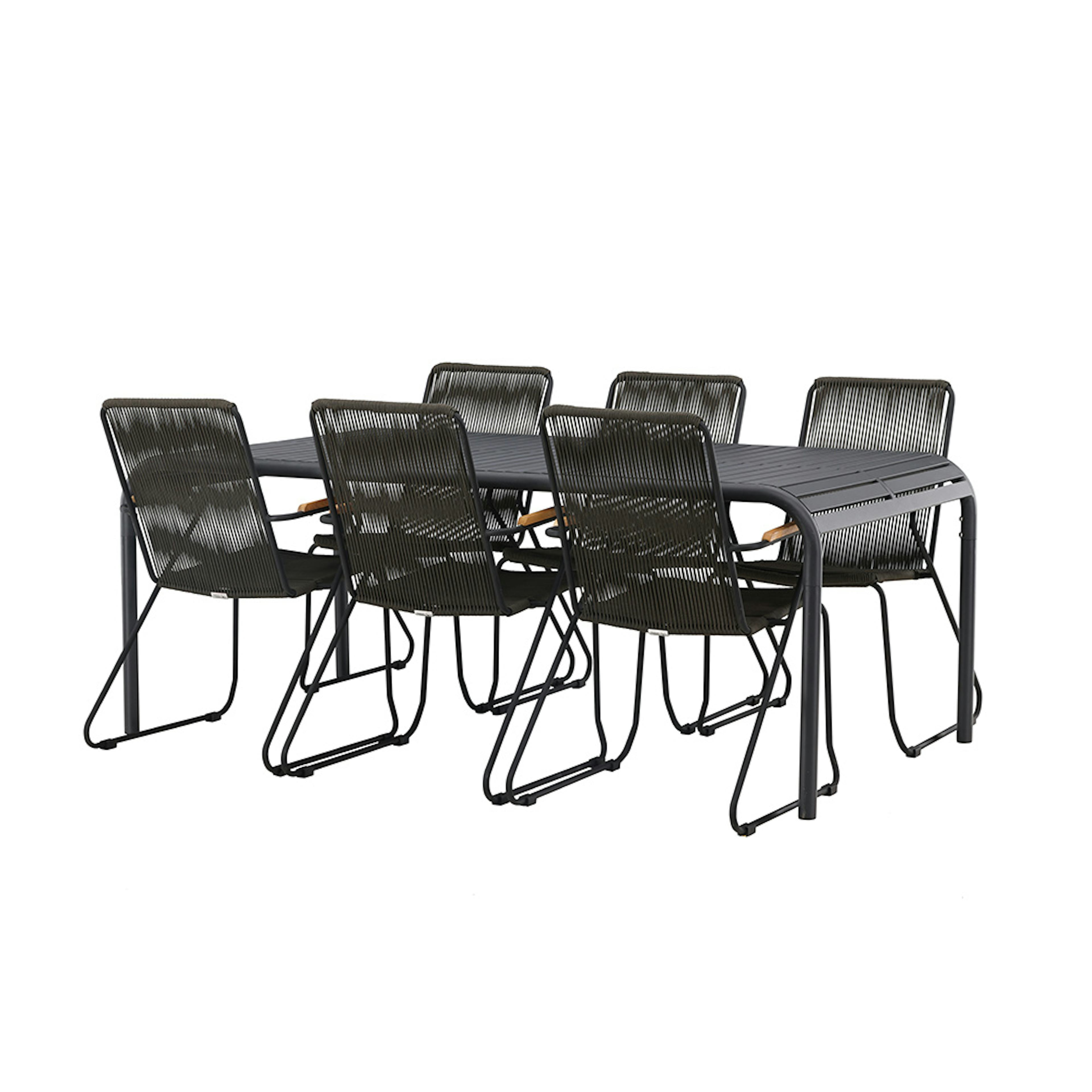 Matgrupp Venture Home Borneo Bord med 6 Bois Stolar