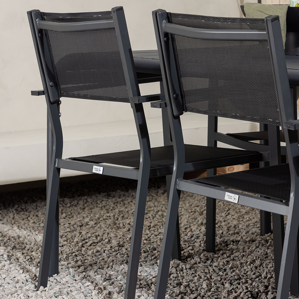 Matgrupp Venture Home Borneo Bord med 6 Copacabana Stolar