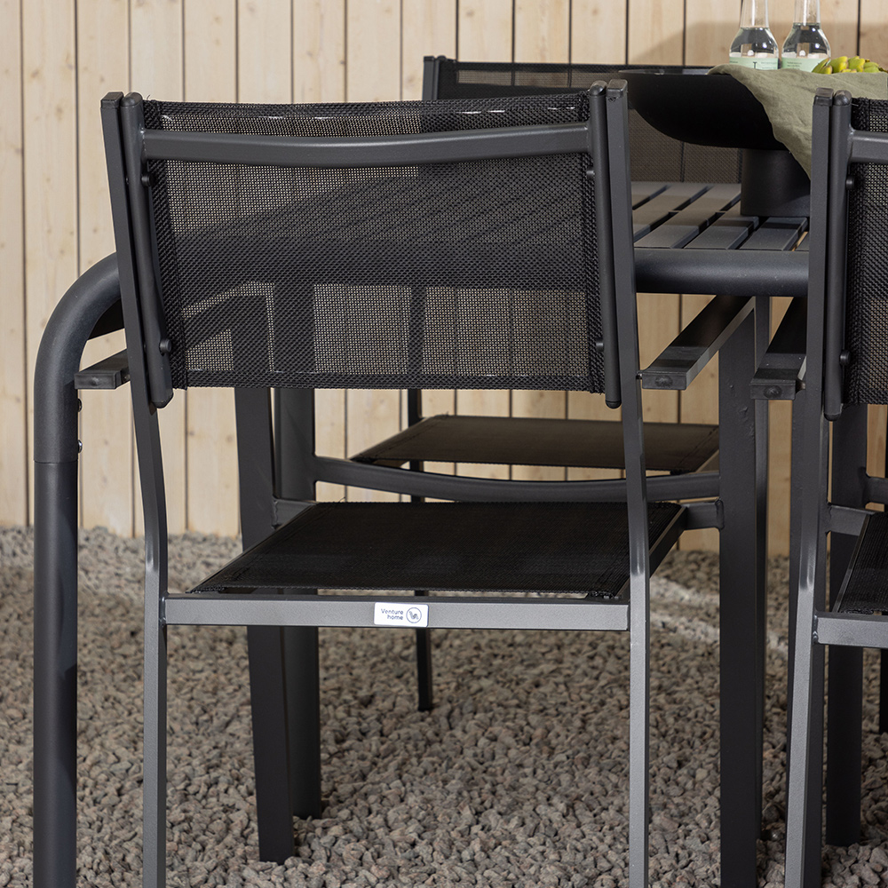 Matgrupp Venture Home Borneo Bord med 6 Copacabana Stolar