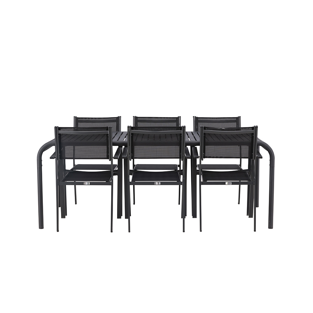 Matgrupp Venture Home Borneo Bord med 6 Copacabana Stolar