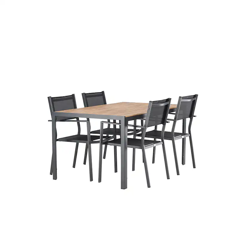 Matgrupp Venture Home Break Bord med 4 Copacabana Stolar