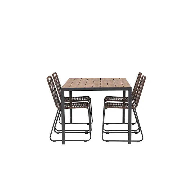 Matgrupp Venture Home Break Bord med 4 Lindos Stolar