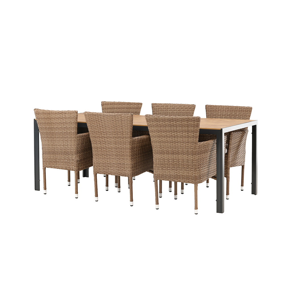 Matgrupp Venture Home Break Bord med 6 Malina Stolar