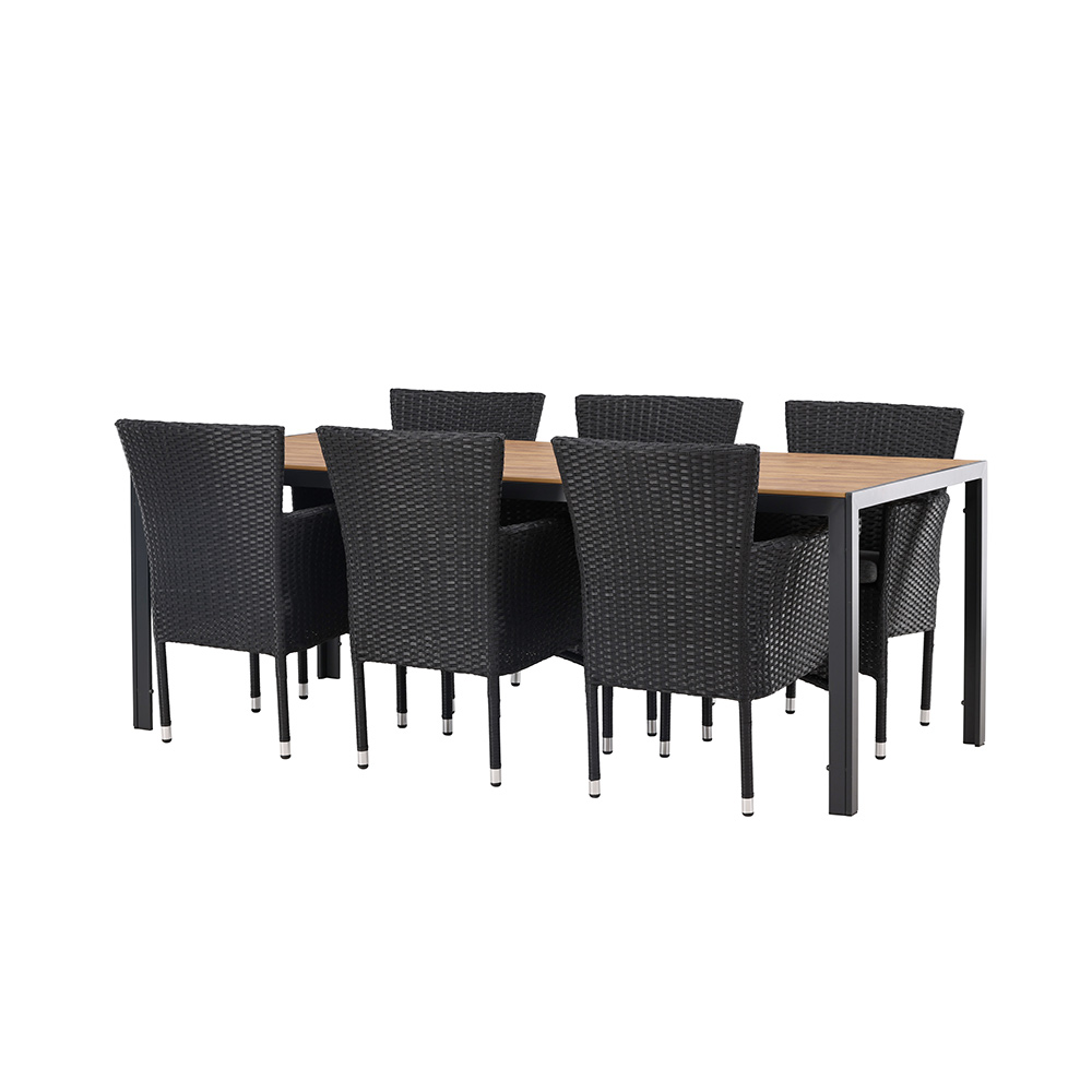 Matgrupp Venture Home Break Bord med 6 Malina Stolar