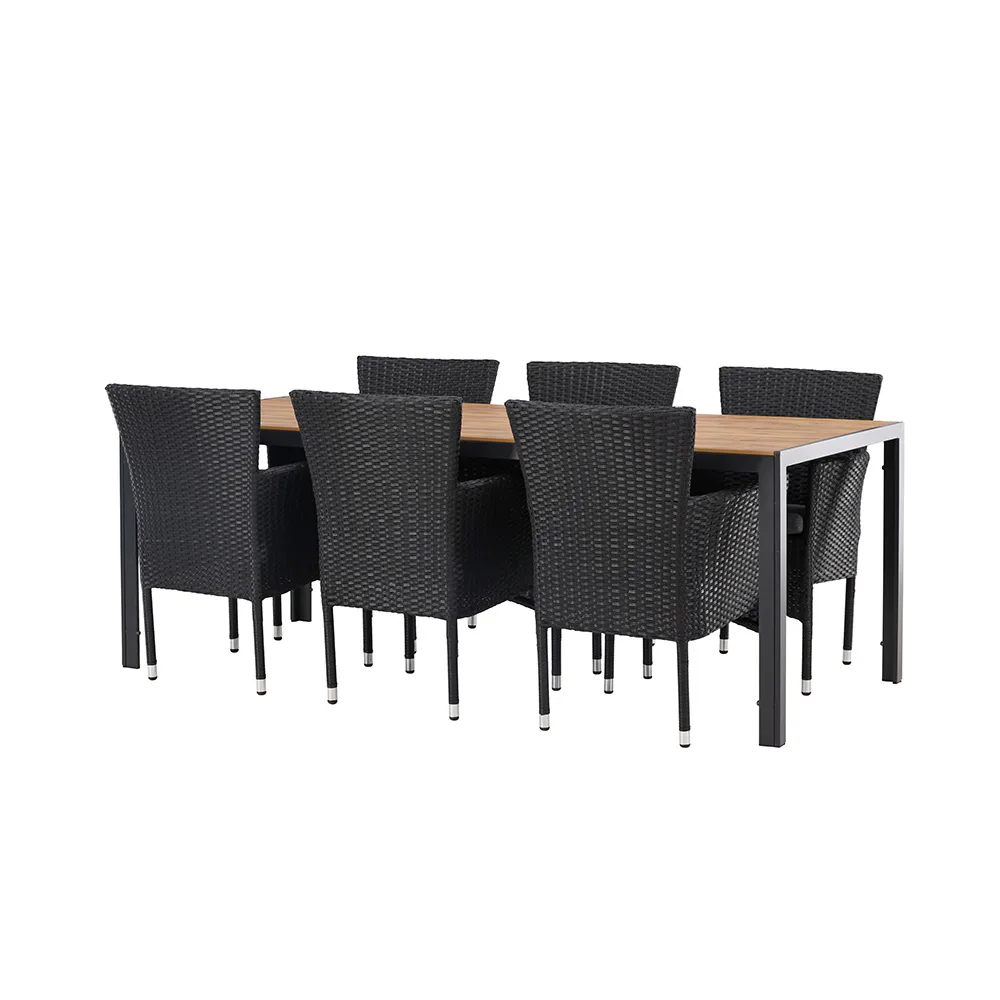 Matgrupp Venture Home Break Bord med 6 Malina Stolar