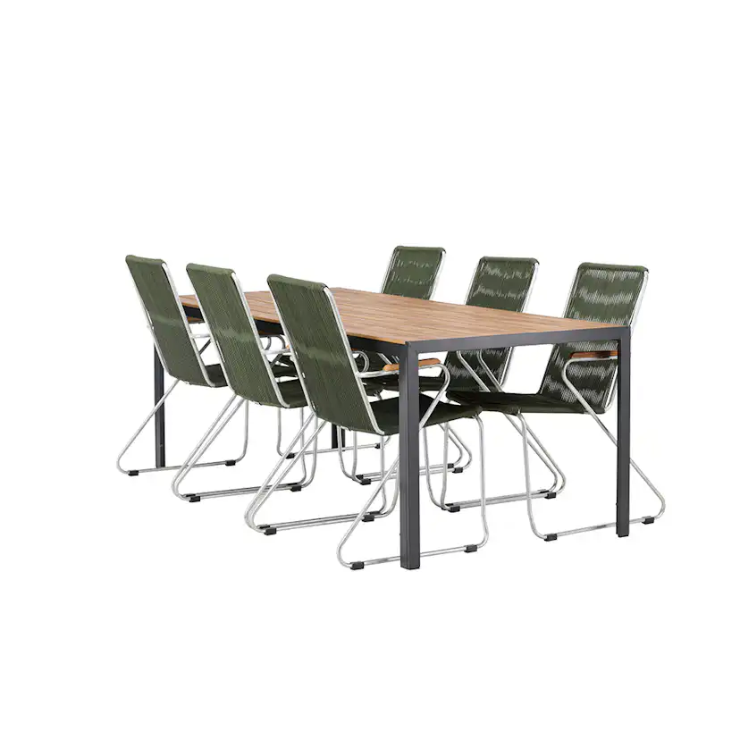 Matgrupp Venture Home Break Bord med 6 Bois Stolar