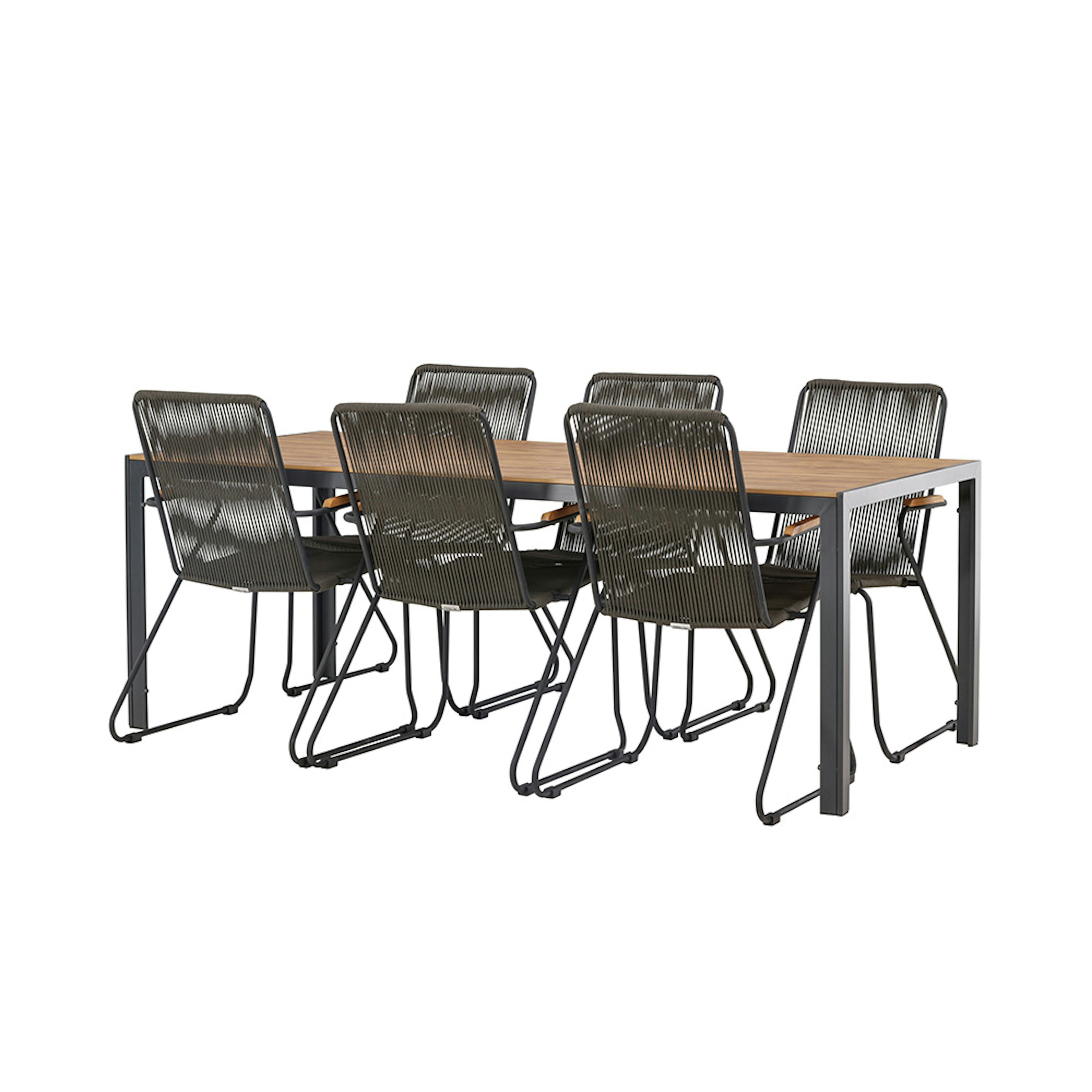 Matgrupp Venture Home Break Bord med 6 Bois Stolar