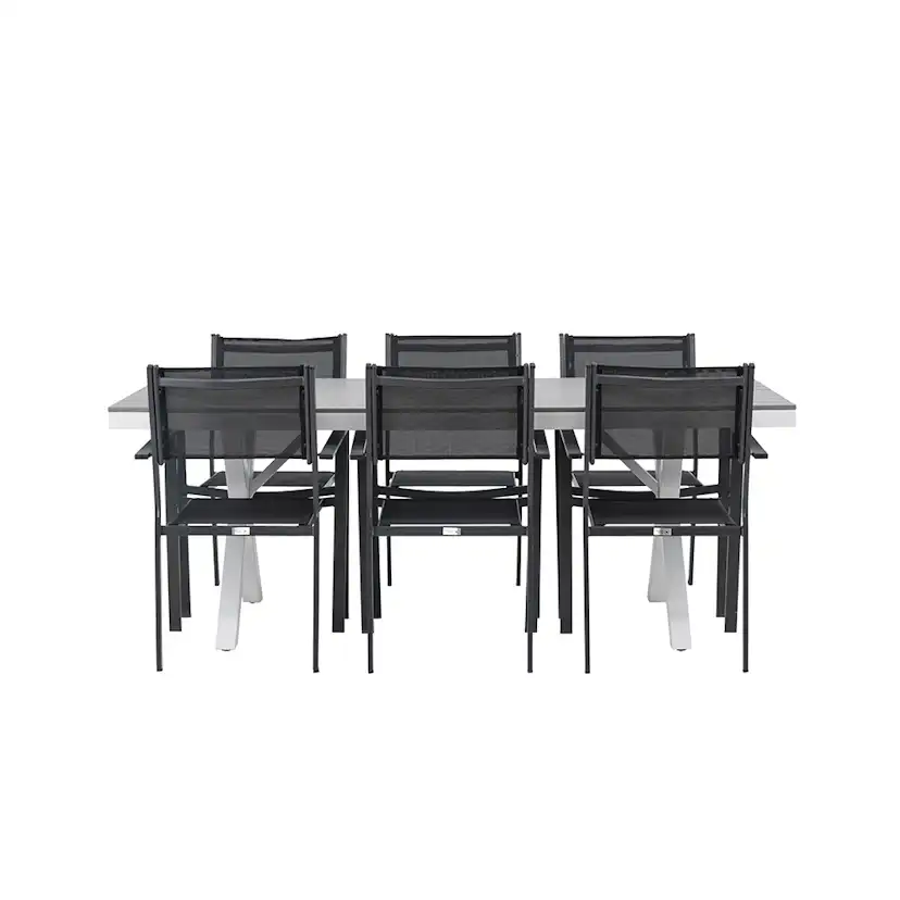 Matgrupp Venture Home Garcia Bord med 6 Copacabana Stolar