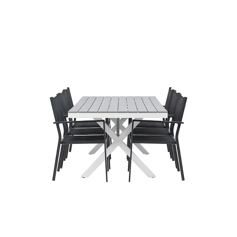 Matgrupp Venture Home Garcia Bord med 6 Copacabana Stolar