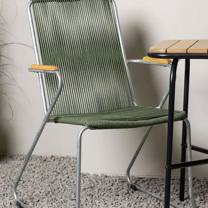 Cafégrupp Venture Home Holmbeck Bord med 2 Bois Trädgårdsstolar Utomhus