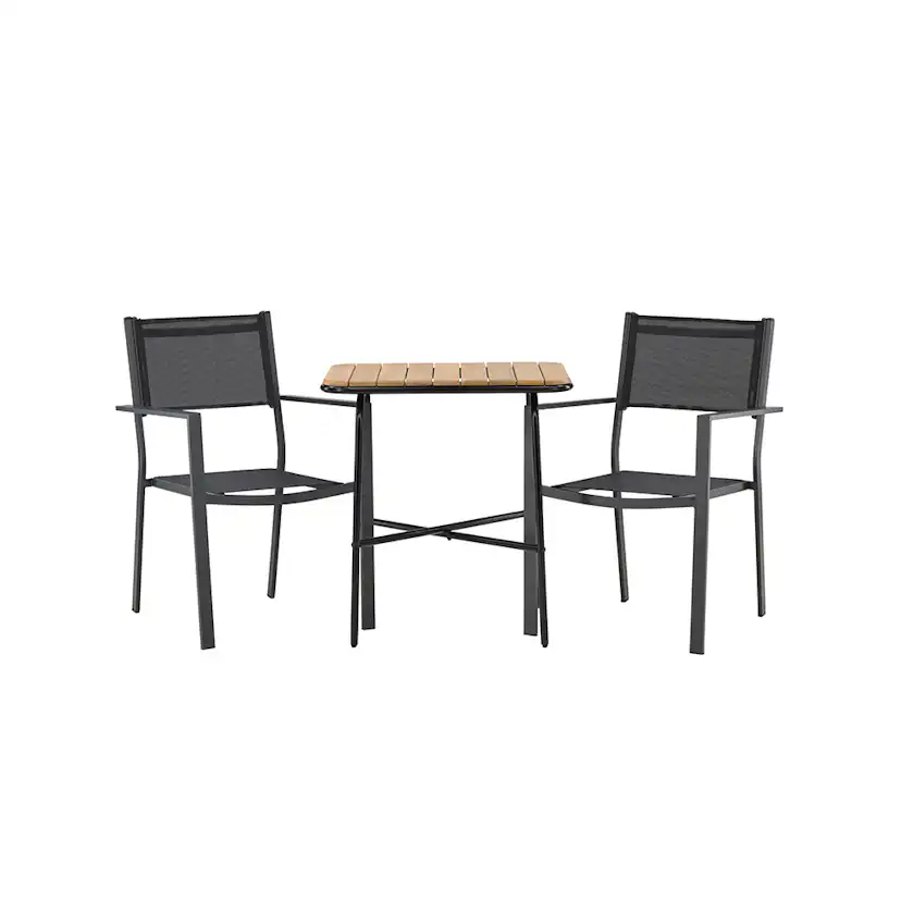 Cafégrupp Venture Home Holmbeck Bord med 2 Copacabana Stolar