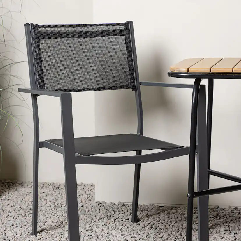 Cafégrupp Venture Home Holmbeck Bord med 2 Copacabana Stolar