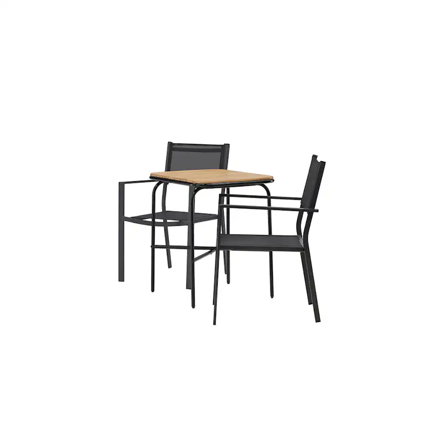 Cafégrupp Venture Home Holmbeck Bord med 2 Copacabana Stolar