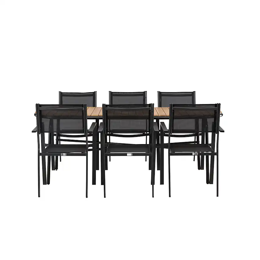Matgrupp Venture Home Holmbeck Bord med 6 Copacabana Stolar
