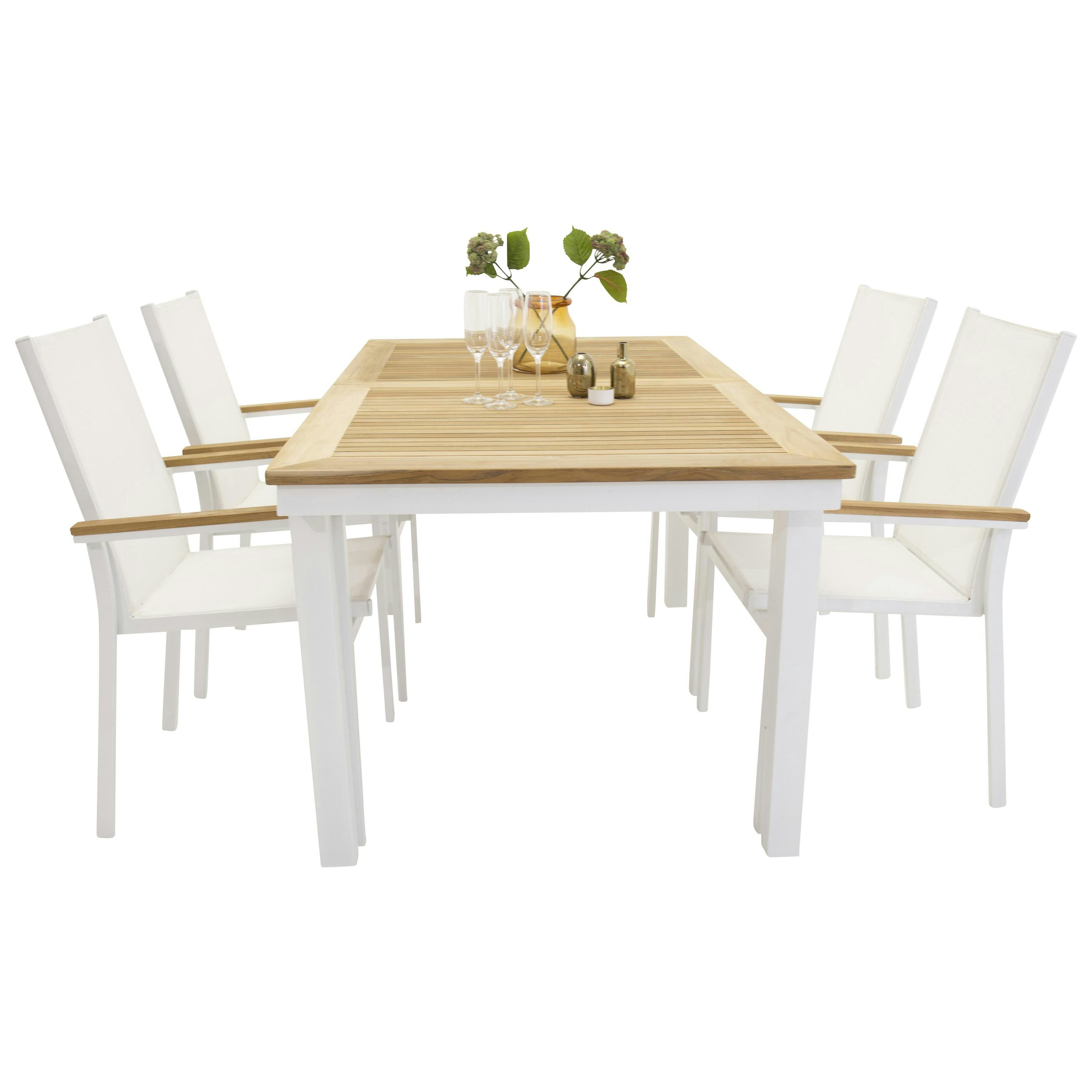 Matgrupp Venture Home Perla 160/240 med 4 Tilly Stolar