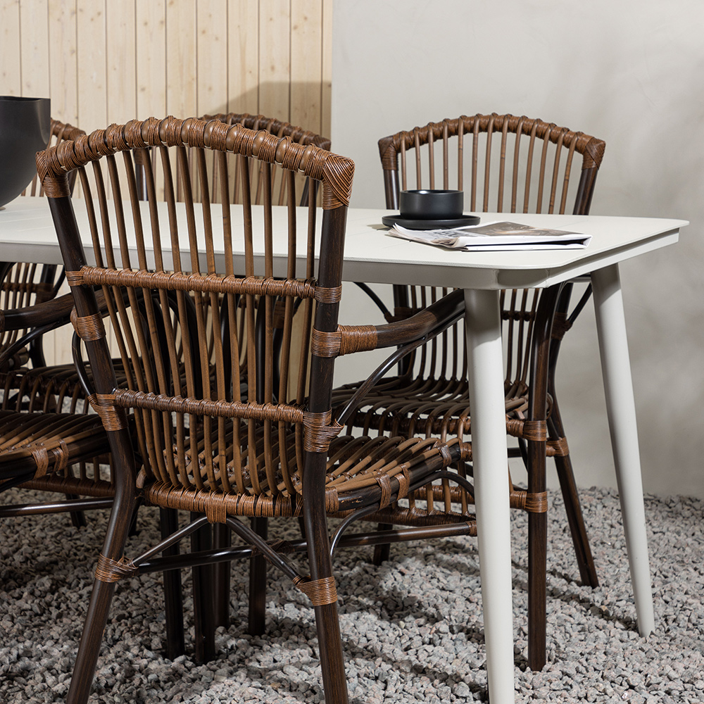 Matgrupp Venture Home Lina Bord med 6 Galera Stolar