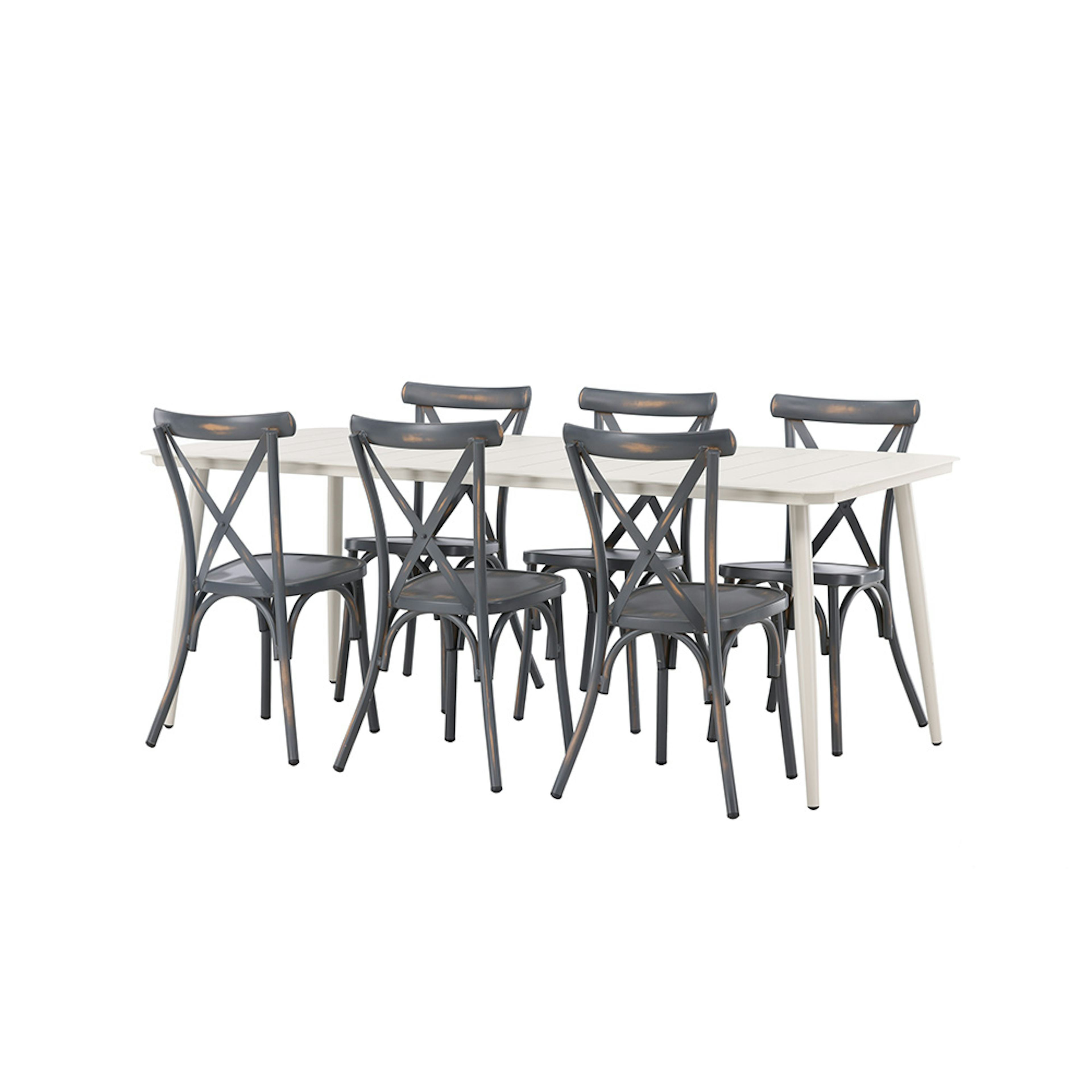 Matgrupp Venture Home Lina Bord med 6 Tablas Stolar