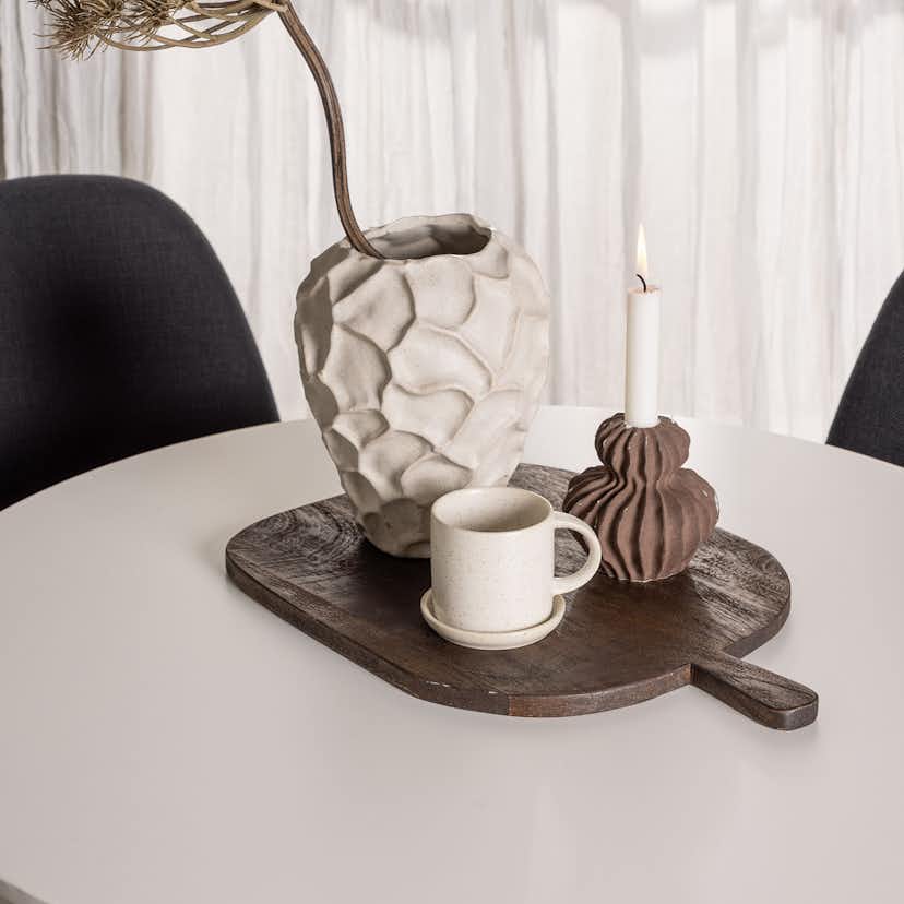 Matgrupp Venture Home Hamden Ø80 cm med 4 Polar stolar