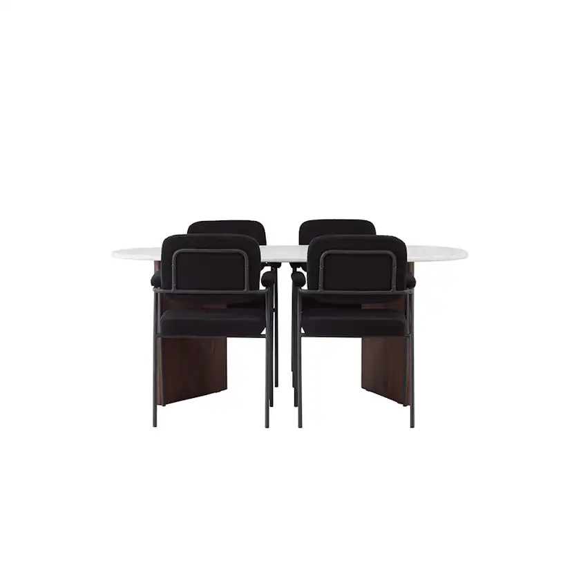 Matgrupp Venture Home Grönvik med 4 Yesterday Stolar