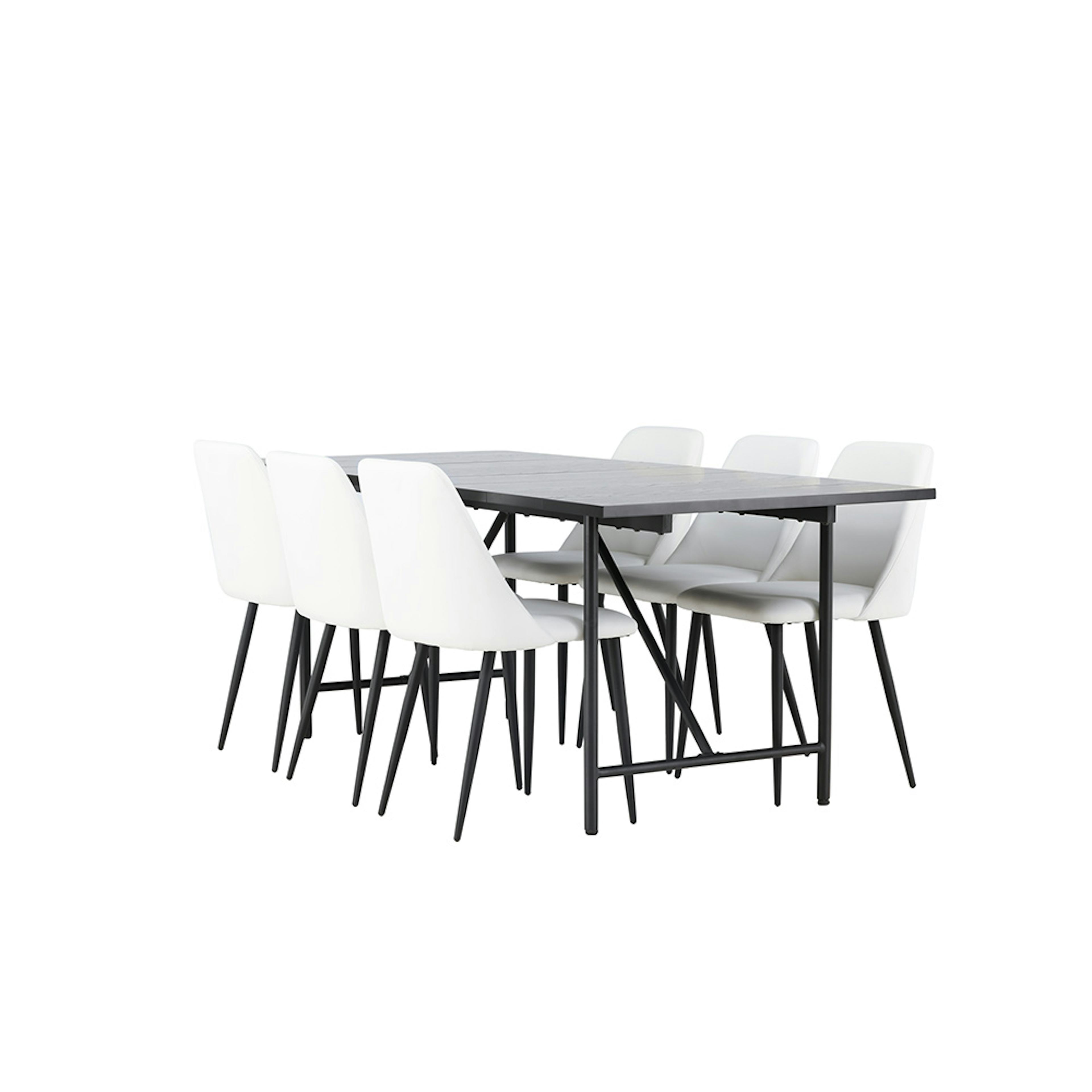 Matgrupp Venture Home Astrid med 6 Night Stolar