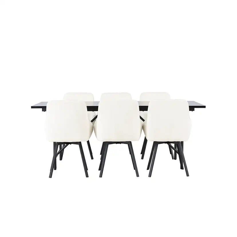 Matgrupp Venture Home Astrid med 6 Rosie Stolar